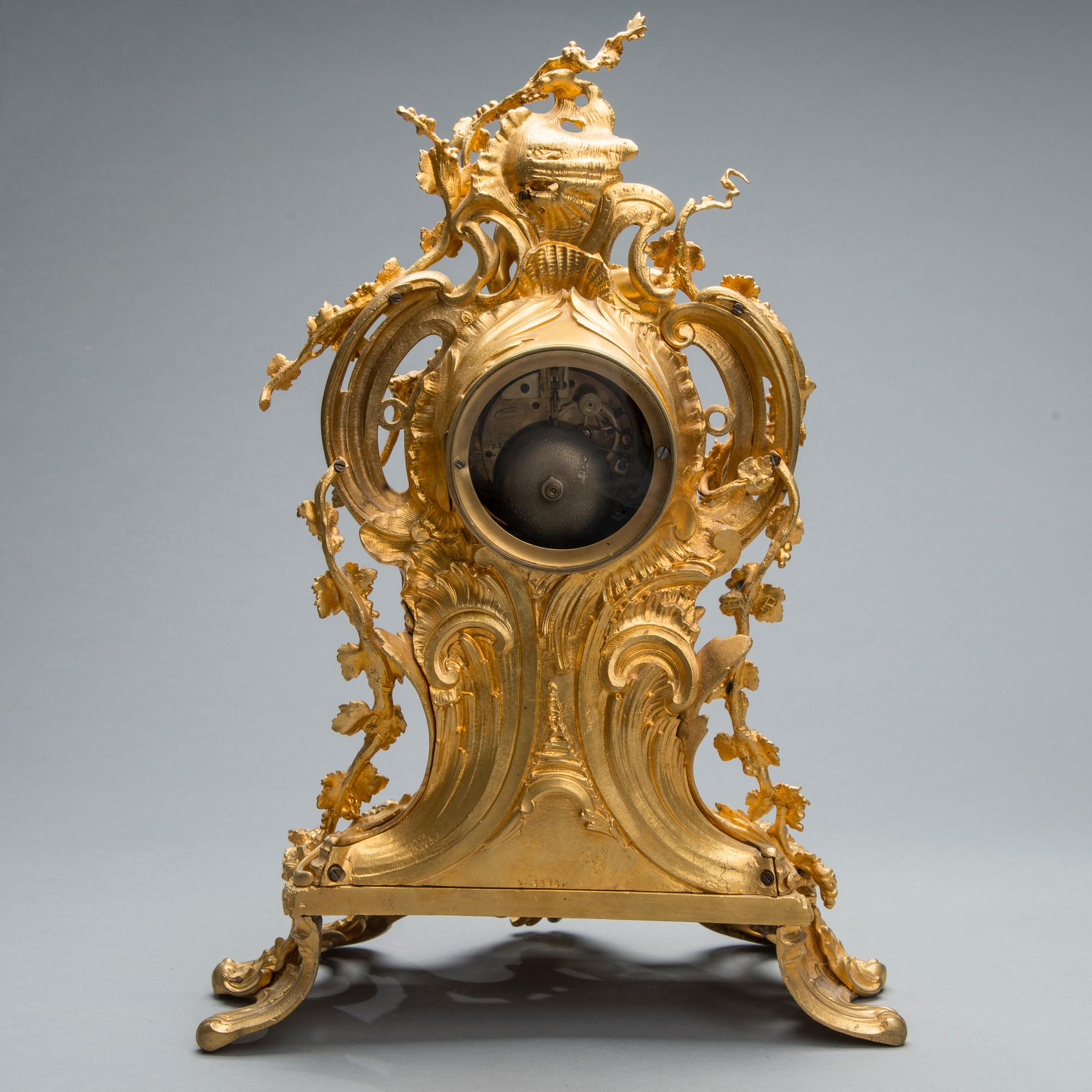 BORDSUR, förgylld brons, nyrokoko, 1800-tal.