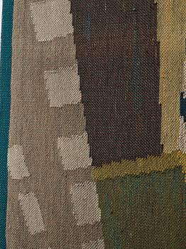 Lillian Holm, a tapestry, flat weave, ca 180,5 x 82 cm, signed LH. With the frame ca 182x79 cm.