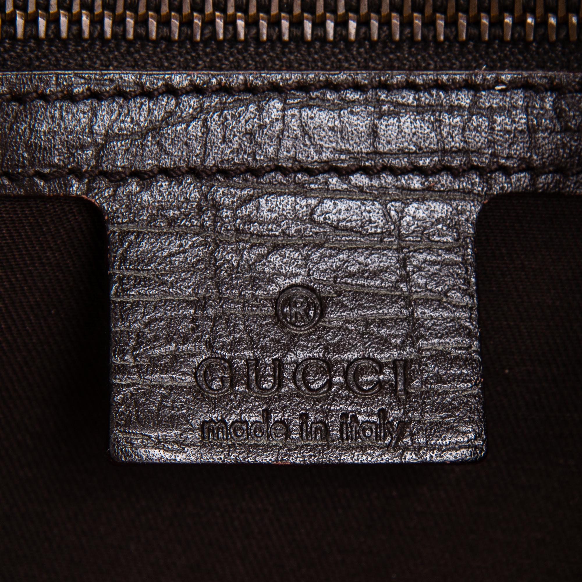 Gucci, a 'Horsebit Guccissima Canvas Hobo Bag'.