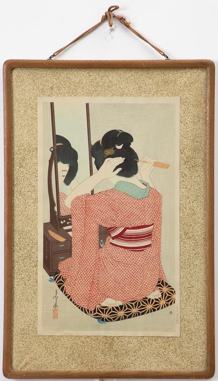 Hirano Hakuho, "Kagami no mae" (Before the Mirror).