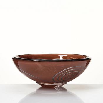 Ingeborg Lundin, an "ariel" glass vase, Orrefors 1968.