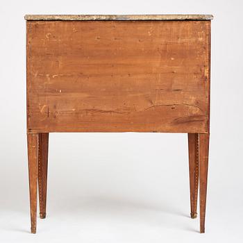 A Gustavian late 18th century secretaire by N P Stenström (master in Stockholm 1781).