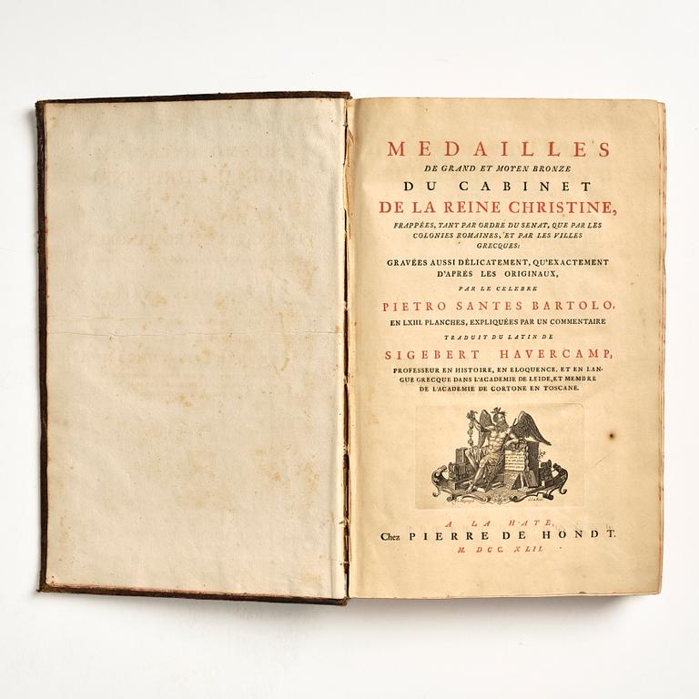 The coin collection of Queen Christina, with 63 engraved plates.