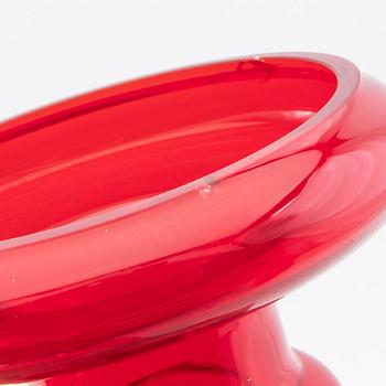 Tamara Aladin, vases, 3 pcs, glass, Riihimäen Lasi, Finland, 1960s/70s.