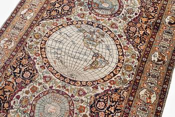 Matta, antik Isfahan, Södra Persien, ca 192 x 122 cm.