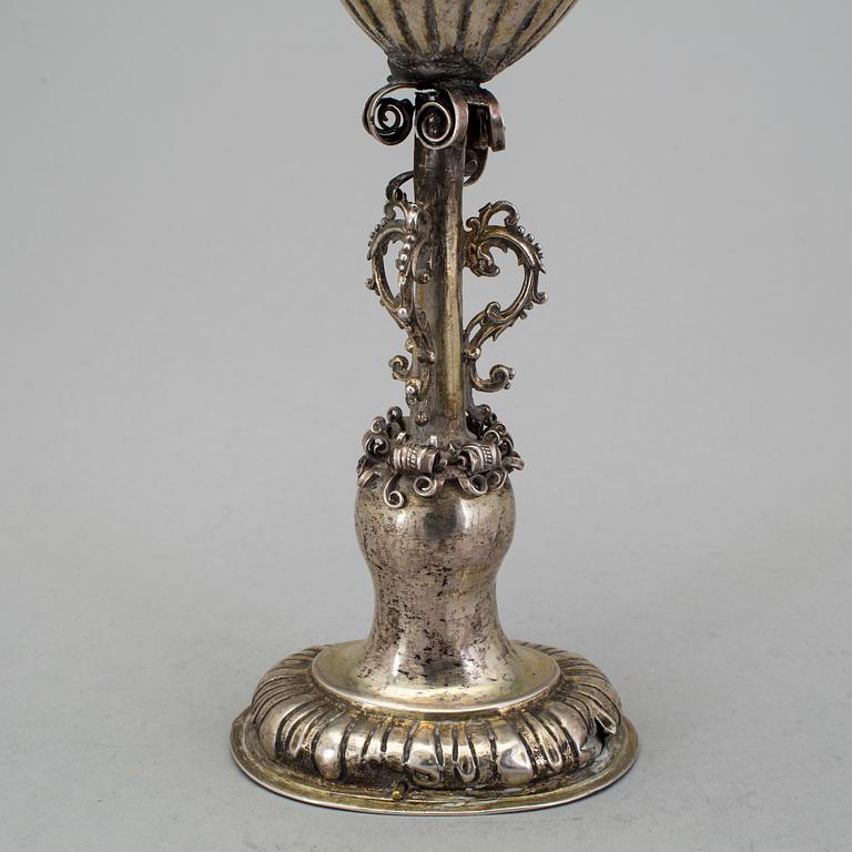 GEORG MÜLLNER, Nürnberg (v 1624-1659), förgyllt silver, barock.