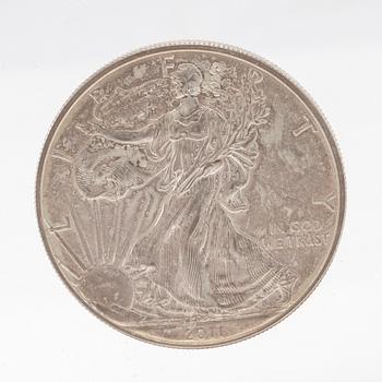 10 st 1 oz mynt 999 silver.