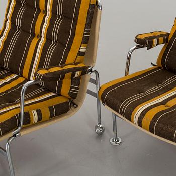 BRUNO MATHSSON, fåtöljer, ett par, "Karin".