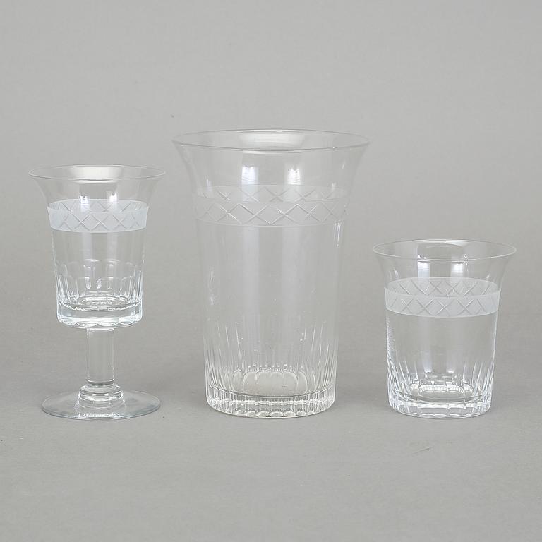 GLASSERVISDELAR, 20 st, Gerda Strömberg, Eda Glasbruk, 1930-tal.