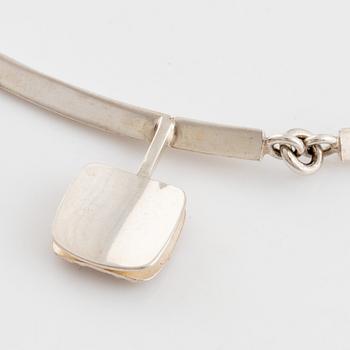 Arvo Saarela, silver and cabocon cut amethyst necklace.