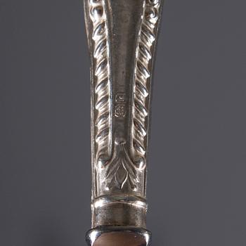 SMÖRKNIVAR,  6 st, silver, Sheffield England 1927.