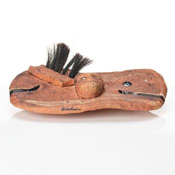 Bertil Vallien, a stoneware wall sculpture, Sweden, 1960s.