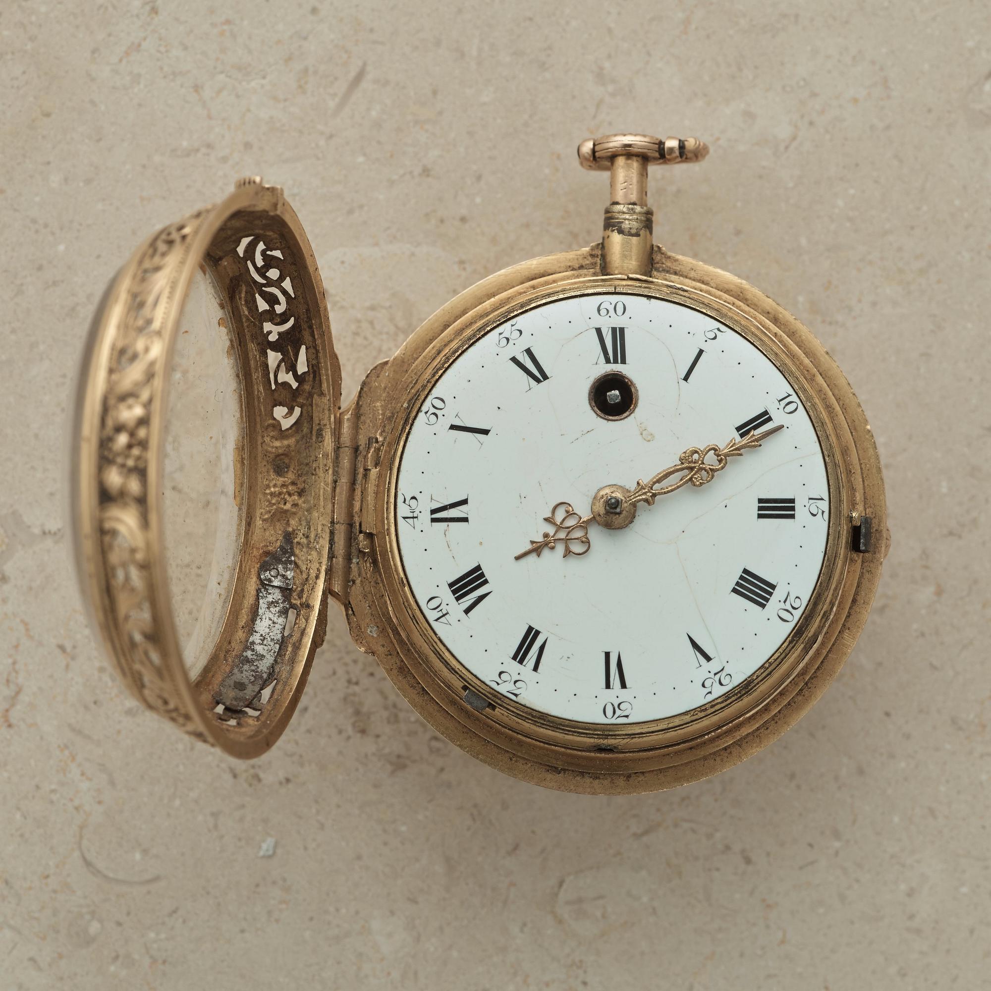 JOSUA WILSON (1688-1733), London, pocket watch, 51 mm, quarter repeating,