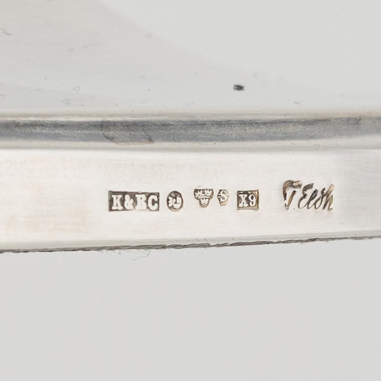 2+2 Swedish Silver Candlesticks, Tore Eldh, Ceson, Gothenburg 1972 and GAB, Stockholm 1960.