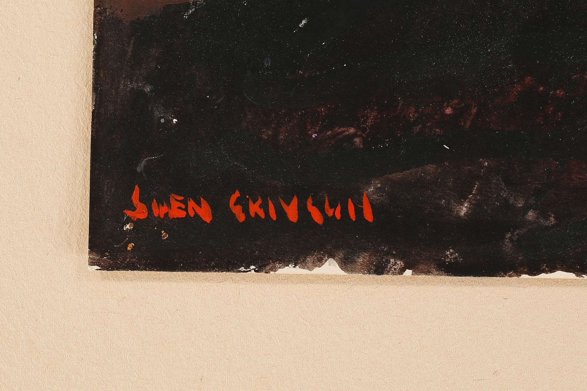 SVEN X:ET ERIXSON, watercolour, signed.