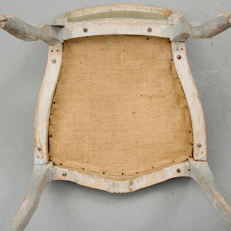 SOFFA OCH STOLAR, 3 delar, rokokostil, omkring år 1900.