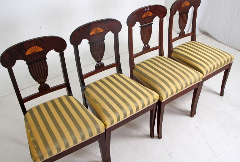 STOLAR, 4 st, Karl Johanstil, 1800-tal.