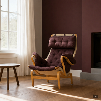 Bruno Mathsson, Armchairs, a pair, "Pernilla", Dux, late 20th century.