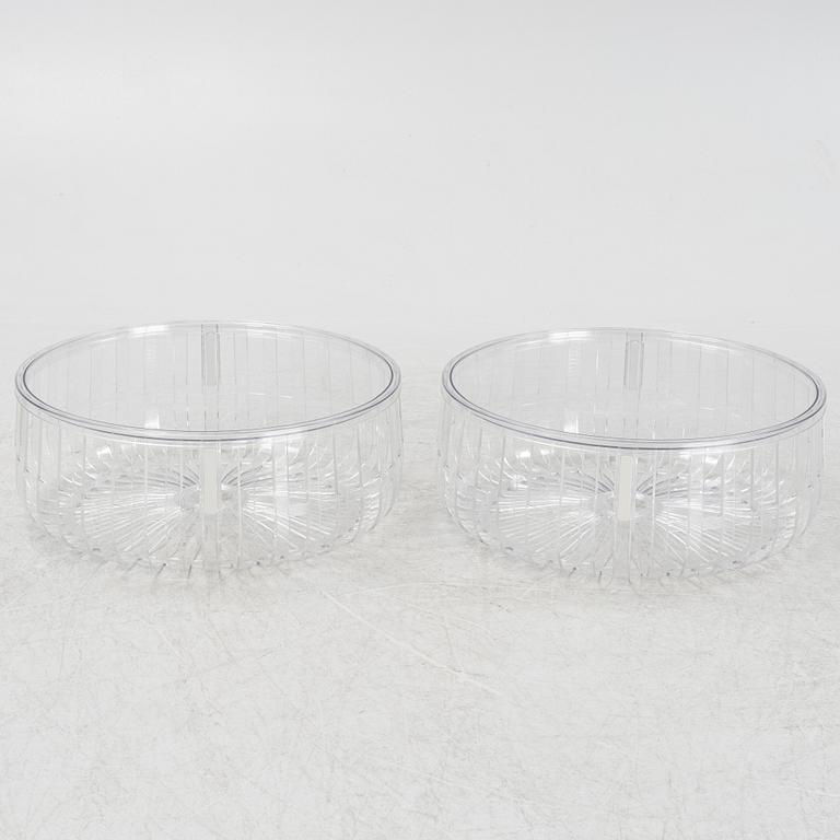 Ronan & Erwan Bouroullec, a pair of 'Panier' coffee tables, Kartell.