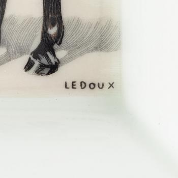 Hermès, askfat, två stycken, porslin, Paris, Frankrike.