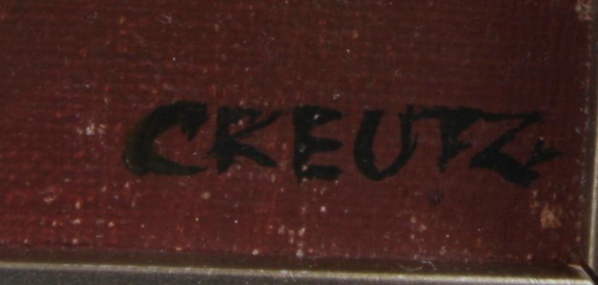 MAGNUS CREUTZ, olja på duk. Sign.