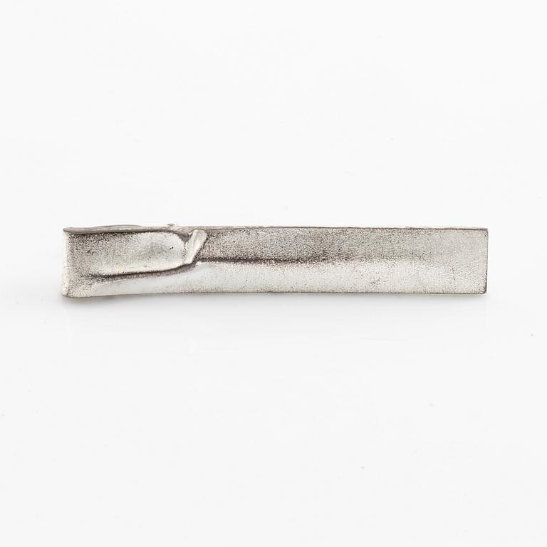 Lapponia, two sterling silver rings and tie ping.