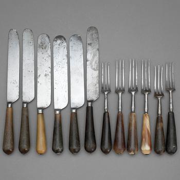 BESTICK, 12 stycken, England, 1700-talets slut.