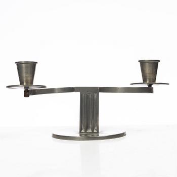 Nils Fougstedt, A pair of candelabra, FAK (Fabriksaktiebolaget Kronsilver), Stockholm, 1934.