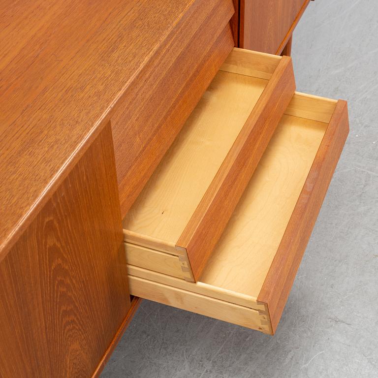 A teak sideboard deigned by Nils Jonsson for Hugo Troeds Bjärum, second half of the 20th century.