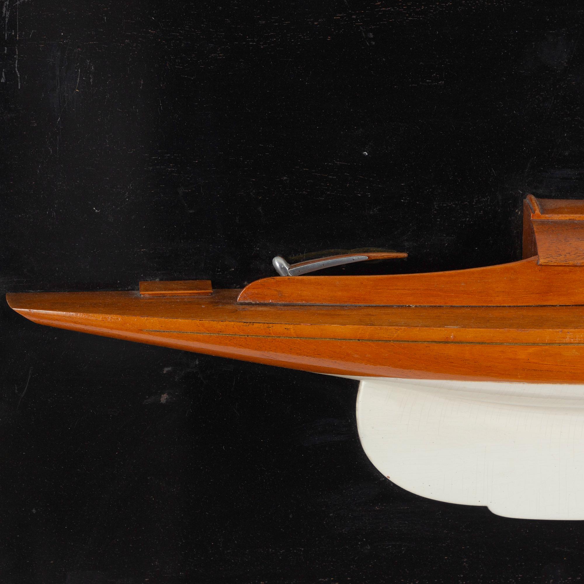 Boat model, circa mid-20th century.