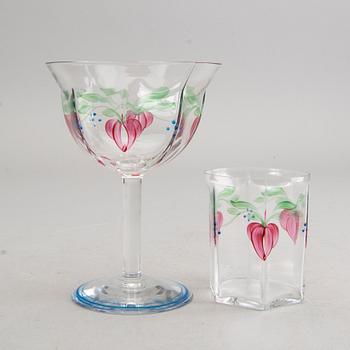 GLASSERVIS, 32 delar, "Maja" Eva Englund, Orrefors.