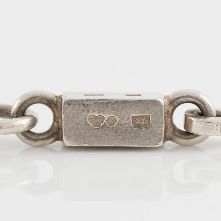 Wiwen Nilsson, bracelet, sterling silver, Lund 1972.