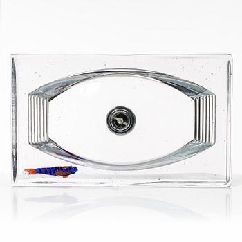 Kjell Engman, handfat, glas, "Lagoon", Kosta Boda.