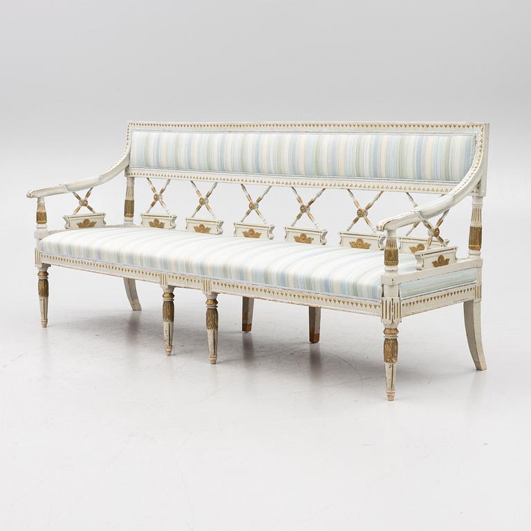 Sofa, late Gustavian, circa 1800.