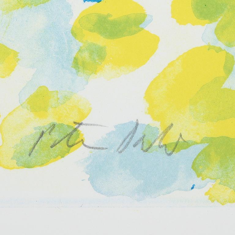 PETER DAHL, färglitografi, signerad.