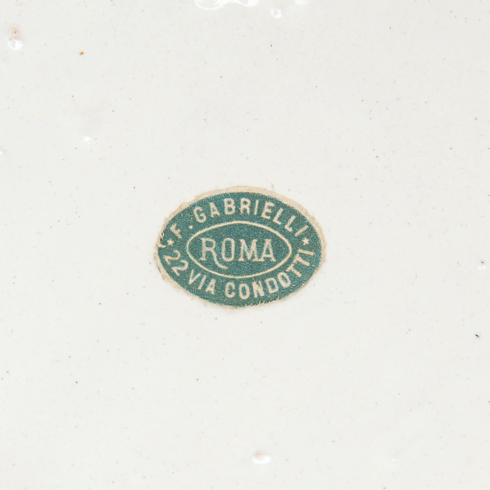 Two faience chargers in historic style, Italy, late 19th century.