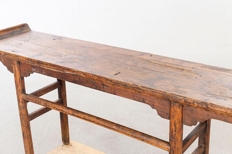 A Chinese wooden altar table, alter part of the 19th century/early 20th century.