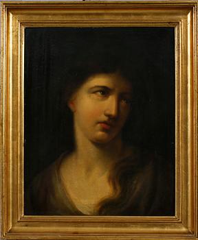 OKÄND KONSTNÄR, olja på pannå, 1800-tal.