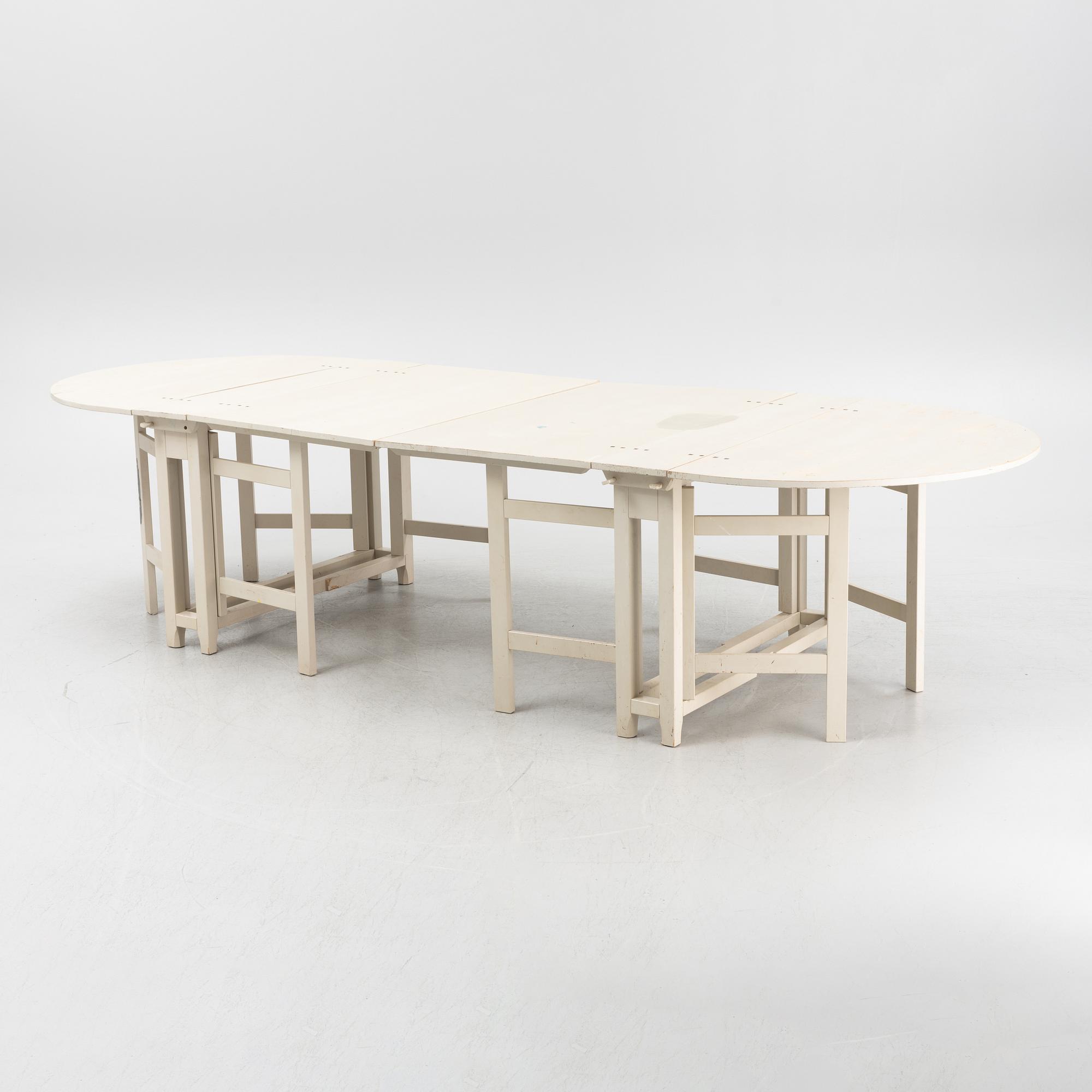 A pair of 'Bergslagen' gate leg tables from IKEA, 1990's.