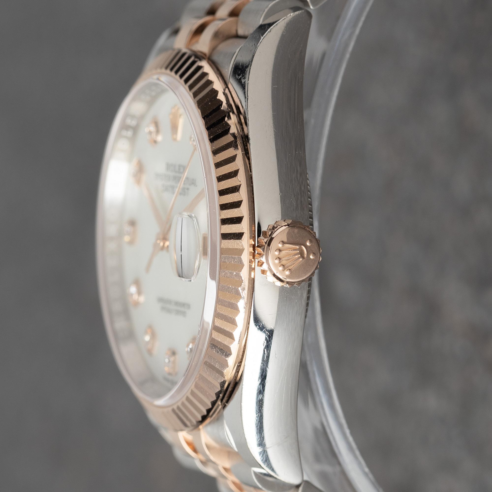 Rolex, Datejust 36, "Mother of pearl diamond dial", ca 2023.