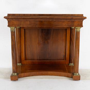 An Empire mirror and console table, first half of the 19th century..