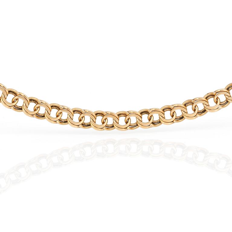 ARMBAND, 18K guld, otydlig namnstämpel, 1963. Vikt ca 14g.
