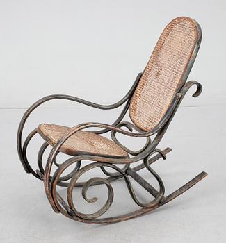 GUNGSTOL Thonet, rotting i sits och rygg, 1800-talets slut.