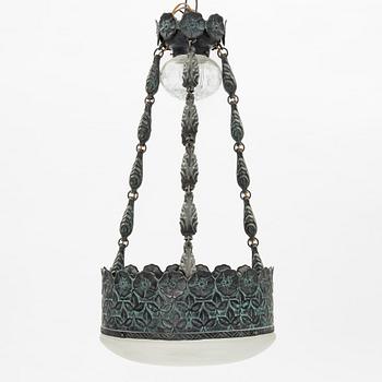 Taklampa, jugend, 1900-talets början.