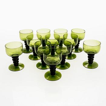 Glasservis, 12 st, 1960/70-tal.