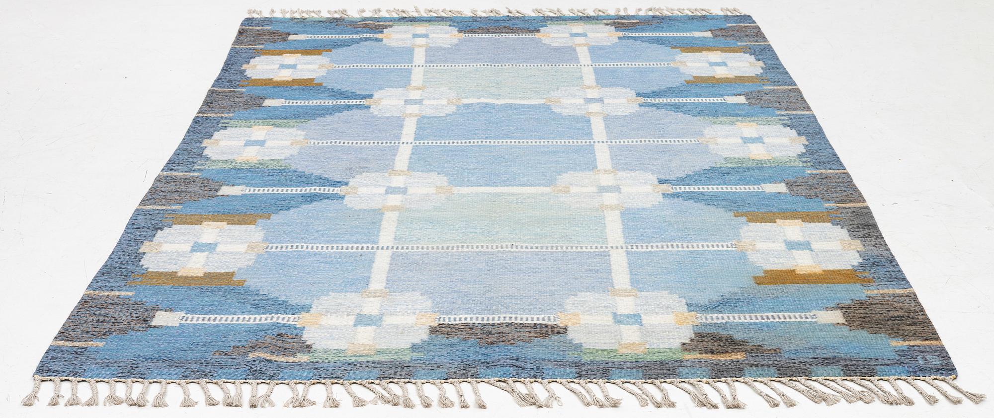 Ingegerd Silow, Rug “Dellen”, rölakan, approx. 283 x 193 cm, signed IS.