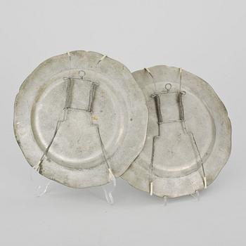 FAT, ett par, tenn, rokoko, 1700-tal.
