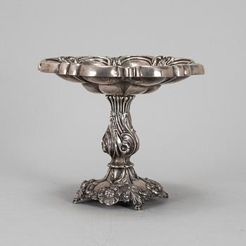 A silver dish by Christian Hammer Stockholm, 1874.