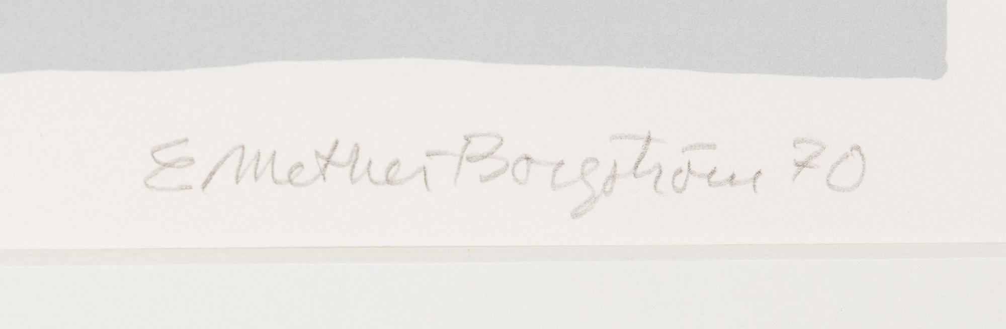 Ernst Mether-Borgström, silkscreen, signed and dated -70, numbered 54/90.