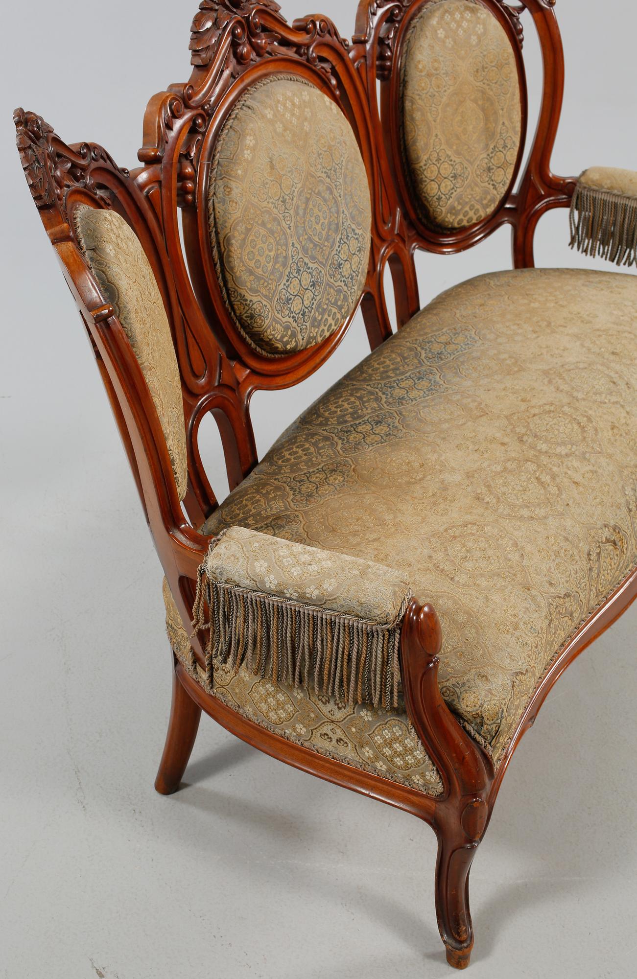 SOFFA, nyrokoko, 1800-talets andra hälft.